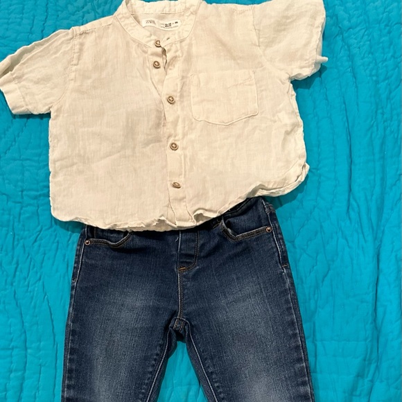 Zara baby jeans outfit. Size 12/ 18. / 2/3 year Mint condition.  Non smoker - Picture 8 of 16
